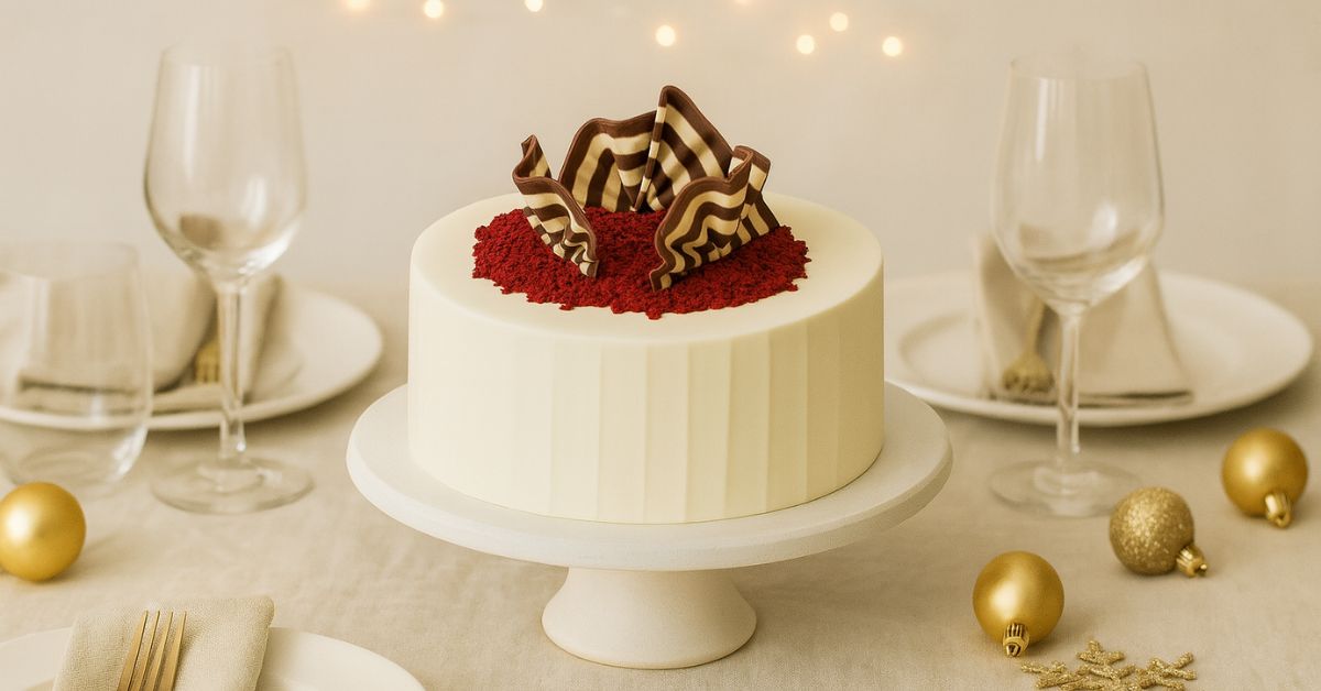 Christmas Red Velvet Cake Brisbane — A Calm, Handmade Centrepiece - Dello Mano