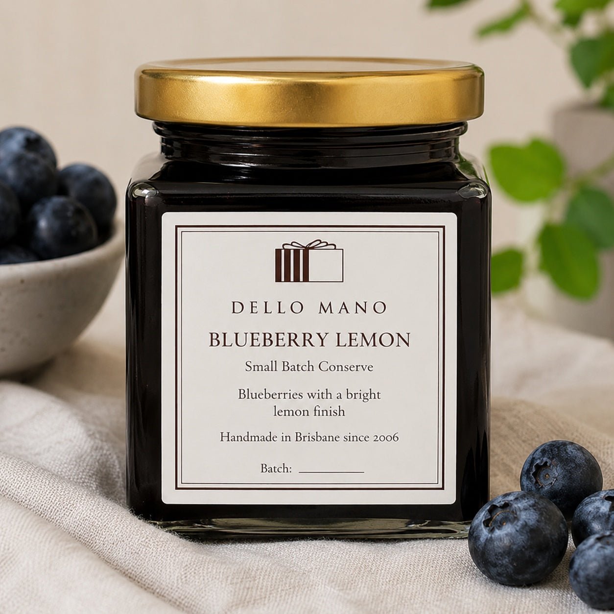 Blueberry Lemon Jam | Handmade Luxury Treats by Dello Mano