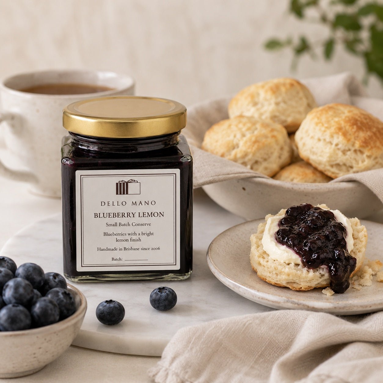 Blueberry Lemon Jam | Handmade Luxury Treats by Dello Mano