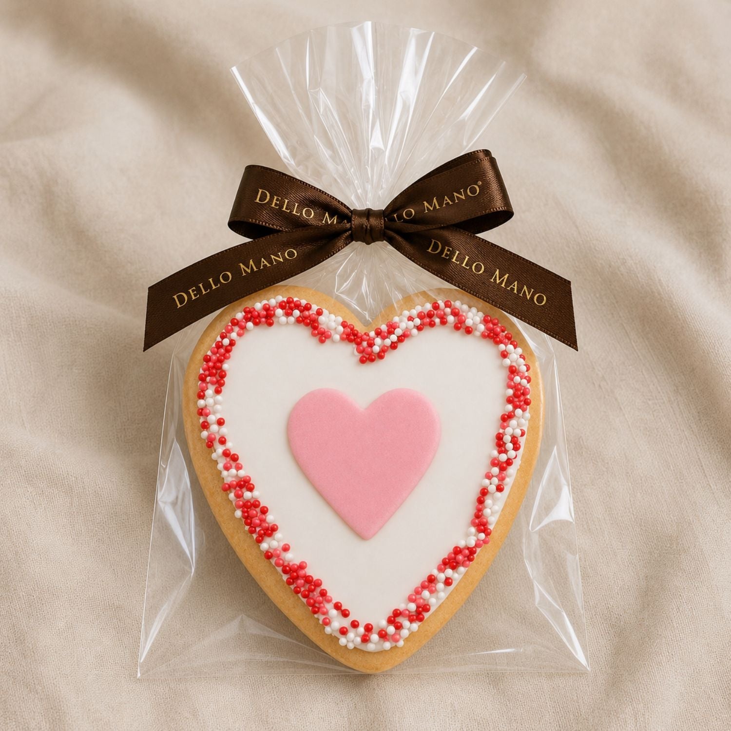 Classic Heart Cookie | Handmade Luxury Treats by Dello Mano