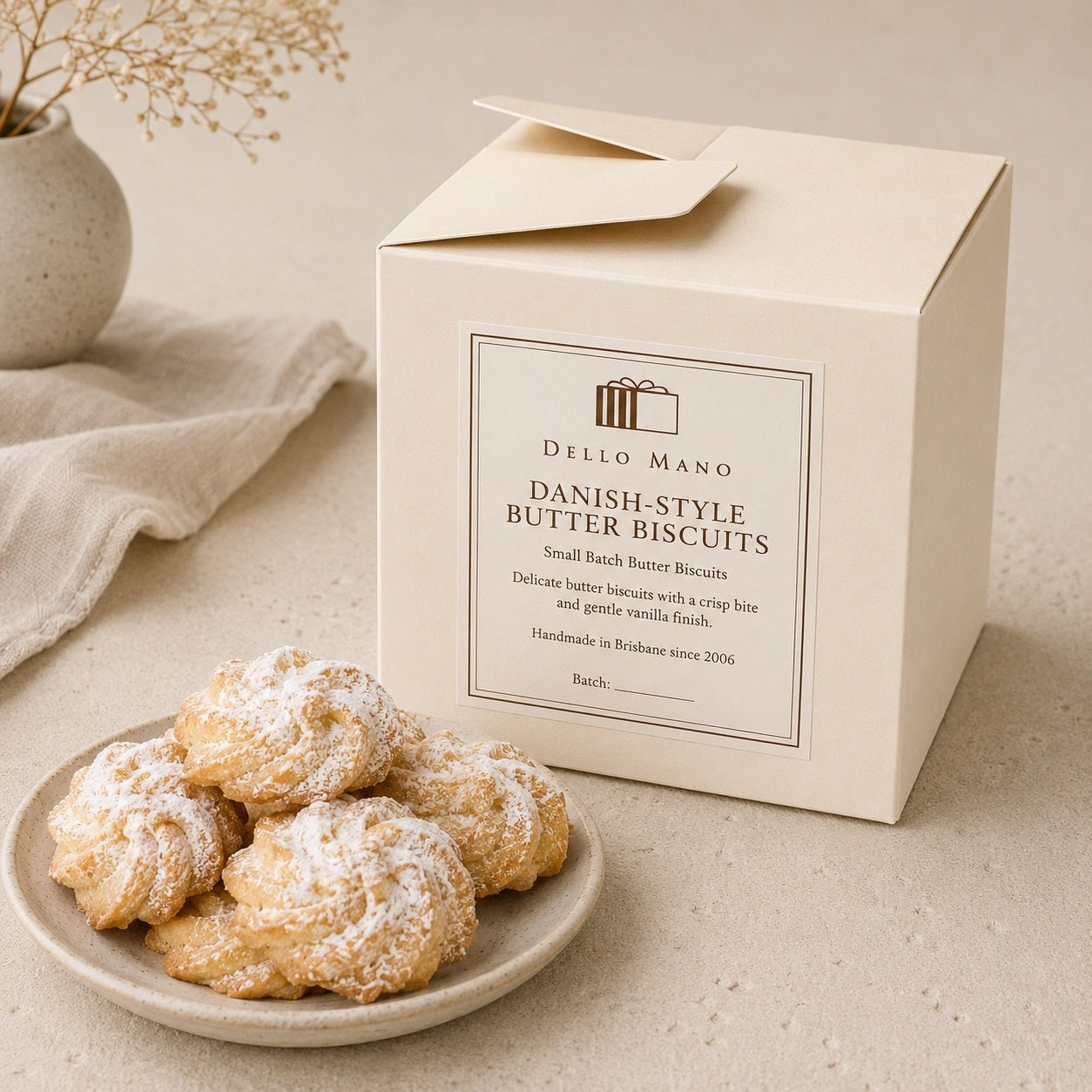 Danish Butter Biscuits | Handmade Luxury Treats by Dello Mano
