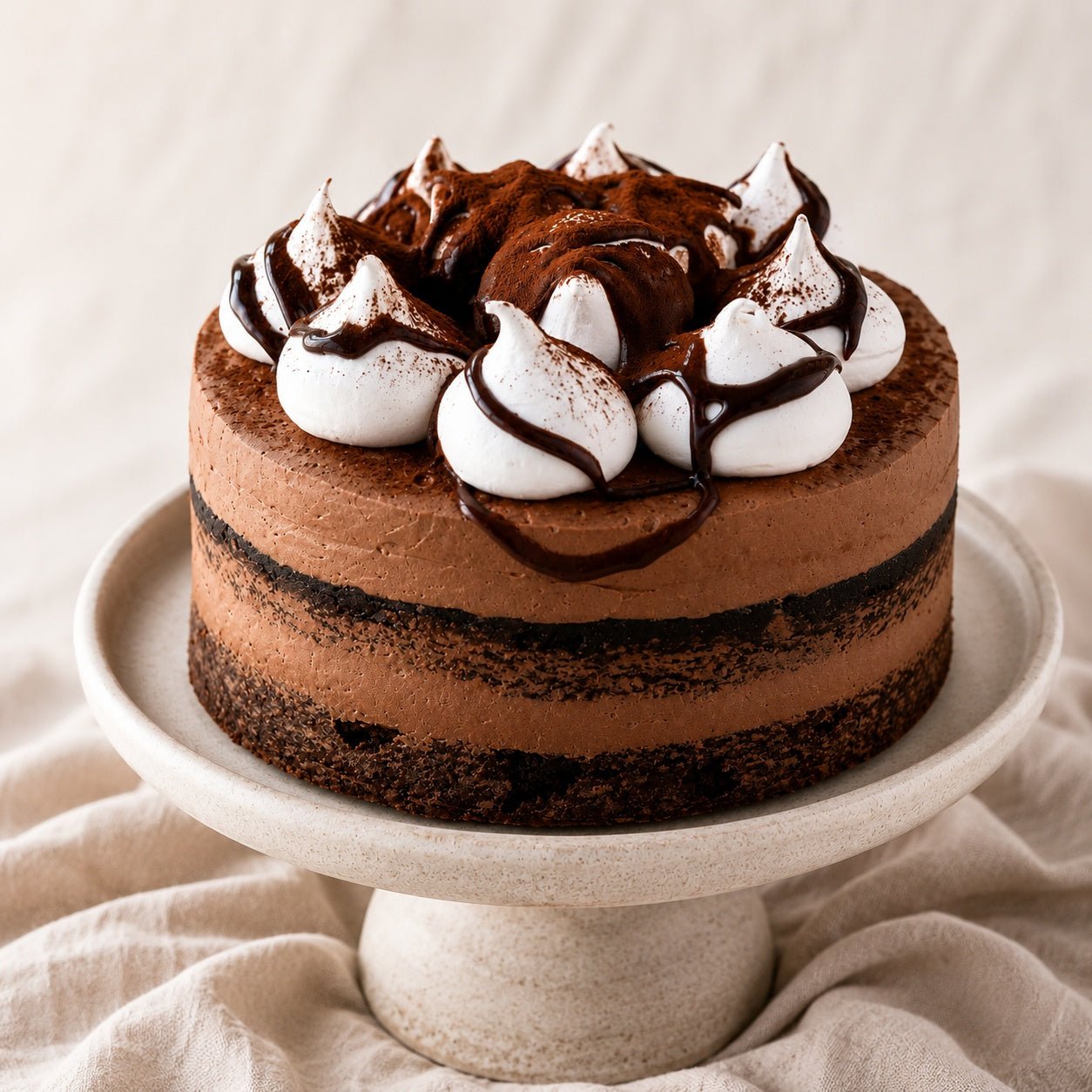 Handmade Chocolate Milkshake Mudcake with Buttercream | Handmade Luxury Treats by Dello Mano