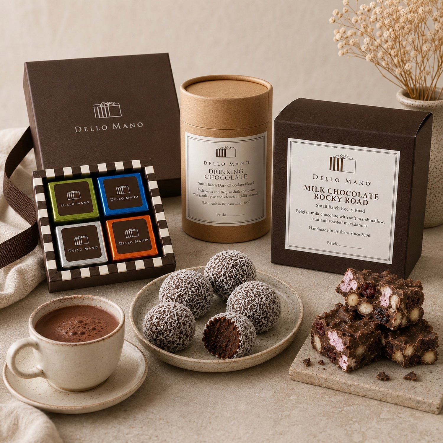 The Chocolate Discovery Hamper | Handmade Luxury Treats by Dello Mano