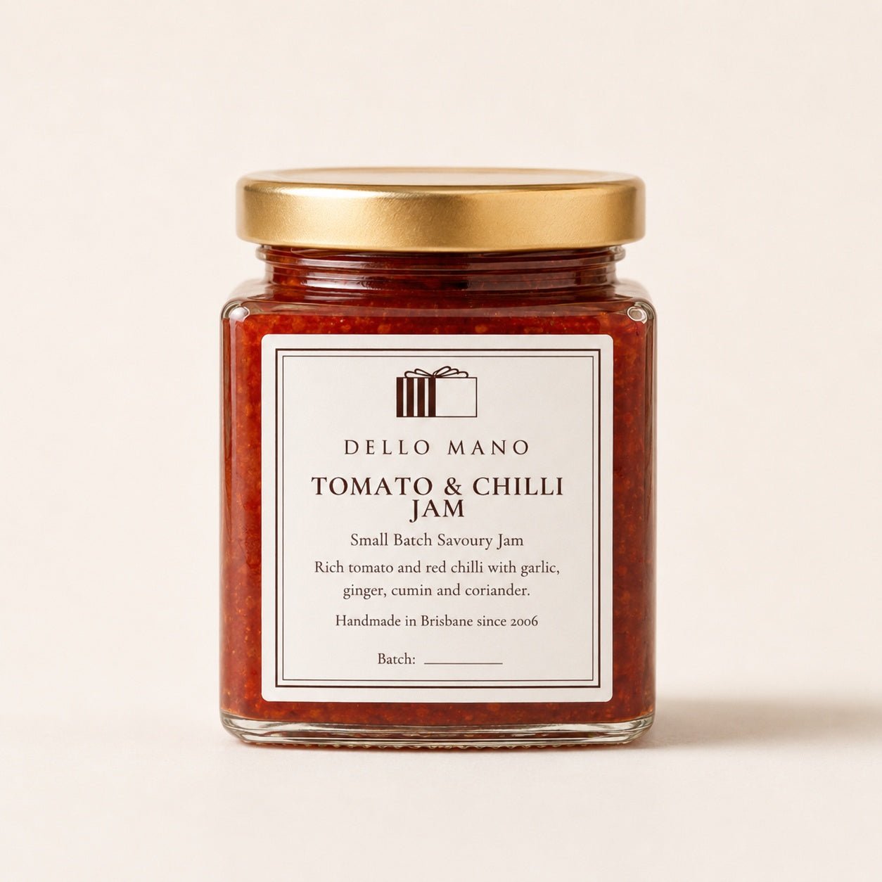 Tomato & Chilli Jam | Handmade Luxury Treats by Dello Mano
