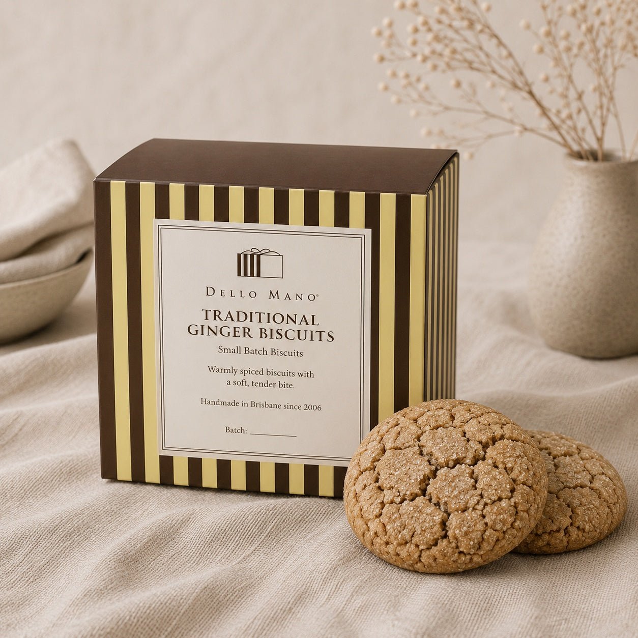 Traditional Ginger Cookies | Handmade Luxury Treats by Dello Mano