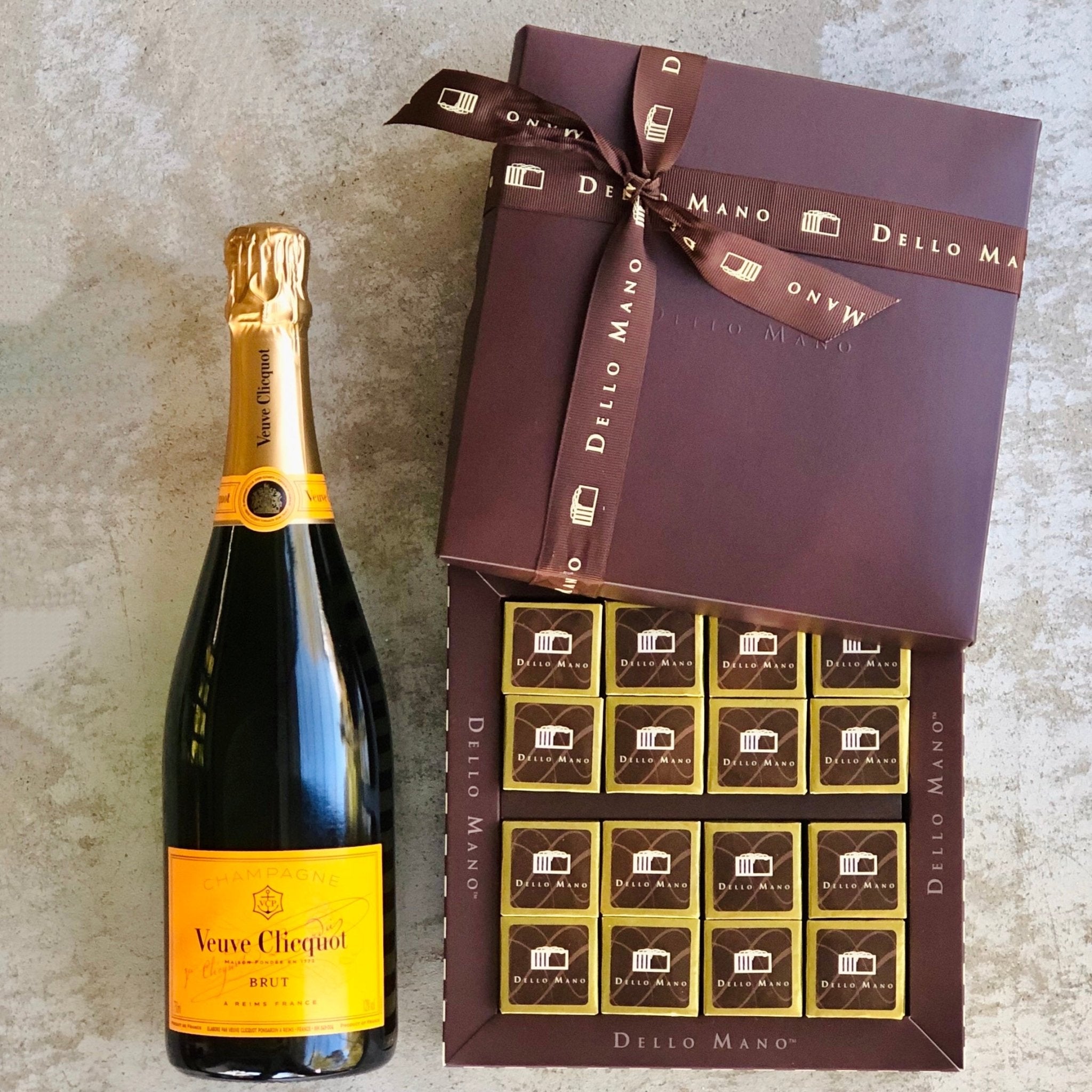 Brownies & Bubbles Hamper | Handmade Luxury Treats by Dello Mano