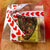 A vegan brownie heart valentine's day gift box