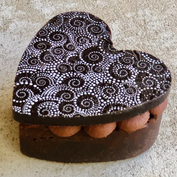 Gluten Free Brownie Heart for Valentine's Day
