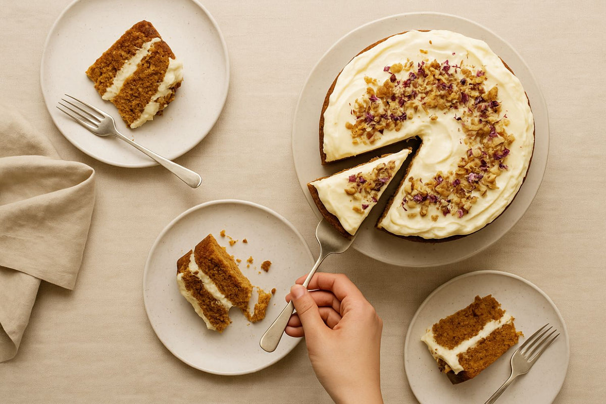 Carrot Cake with Cream Cheese Frosting – Handmade Luxury in Brisbane - Dello Mano