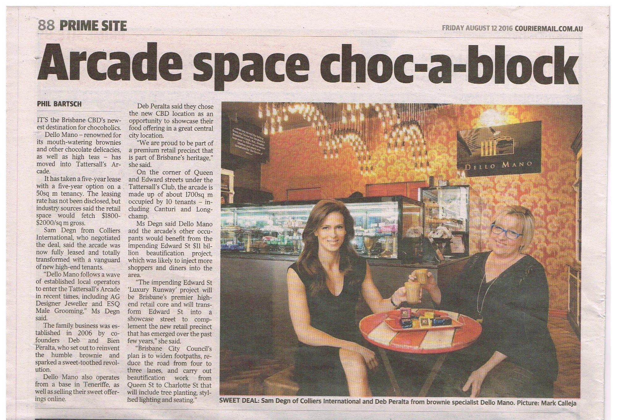 Deborah Peralta - Courier Mail August 12 2016