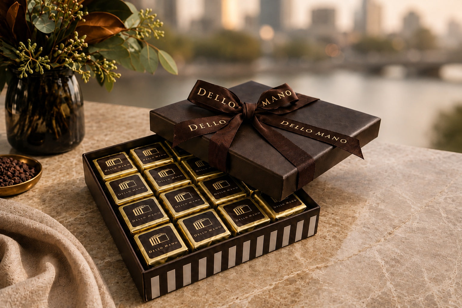 Dello Mano chocolate gift box delivered to Melbourne