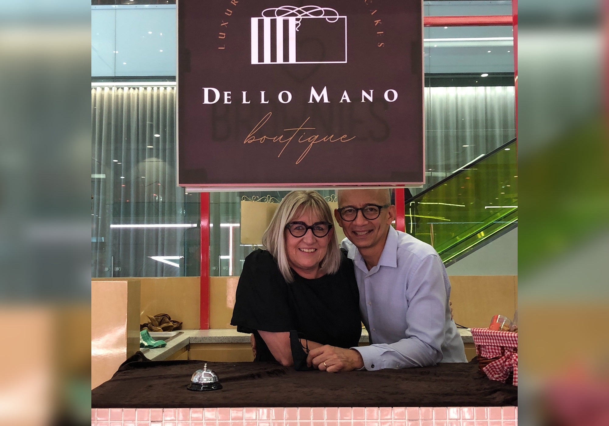 Dello Mano founders Deborah and Bien Peralta at our Brisbane store
