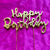 Cake Topper - Happy Birthday - Gold