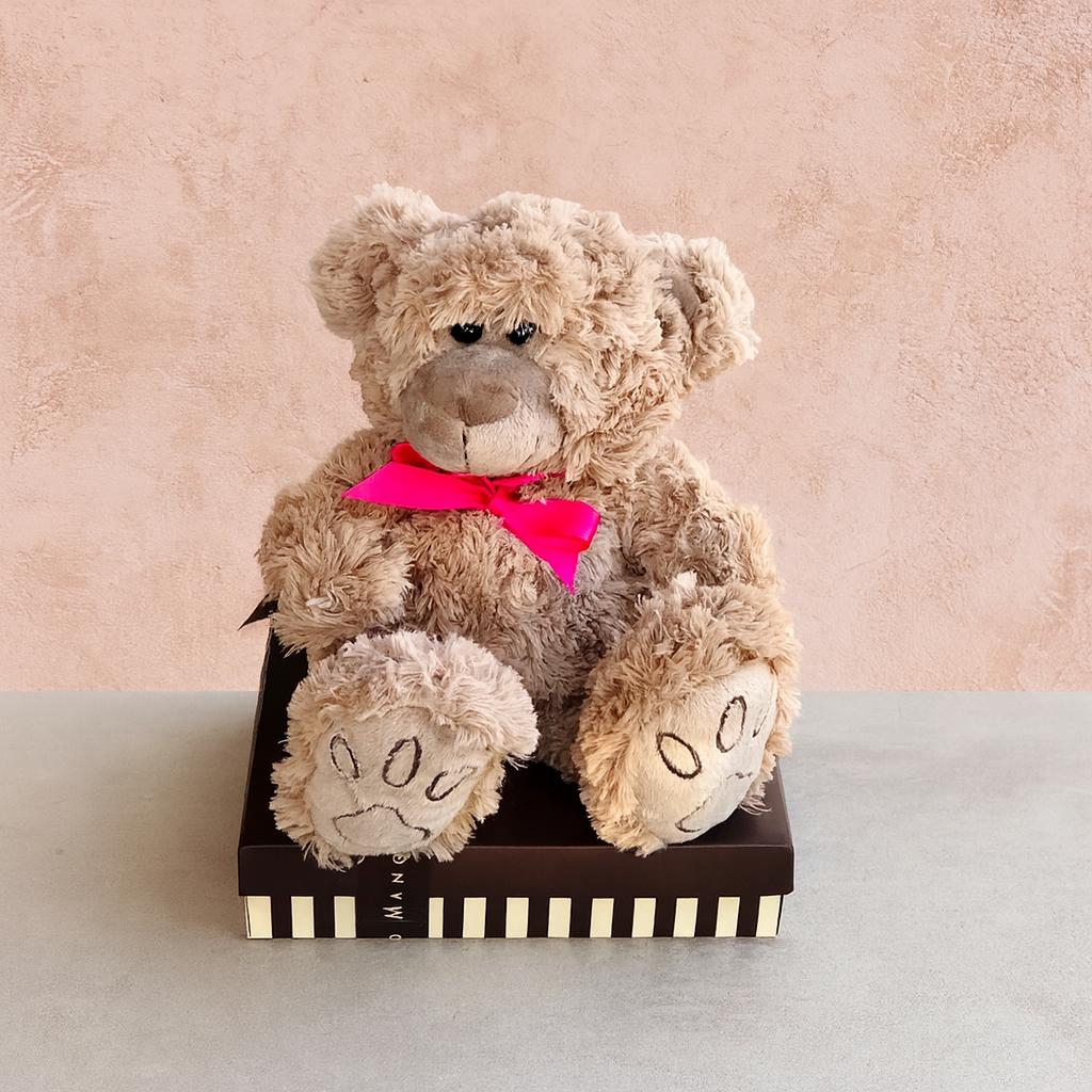 Baby Gift Brownies + Teddy Bear Hamper | Handmade Luxury Treats by Dello Mano
