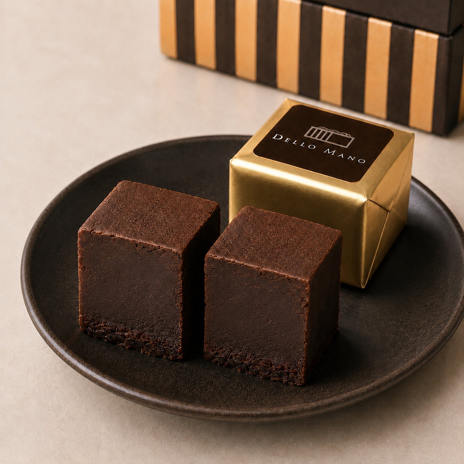 Chocolate Gift Box of Luxury Brownie – Signature Classic | Handmade Luxury Treats by Dello Mano