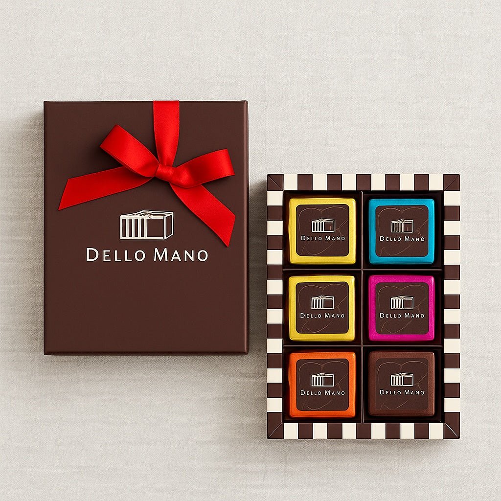 Luxury Brownie Gift Box – 6 Piece, Classic or Mixed Flavours | Handmade Luxury Treats by Dello Mano