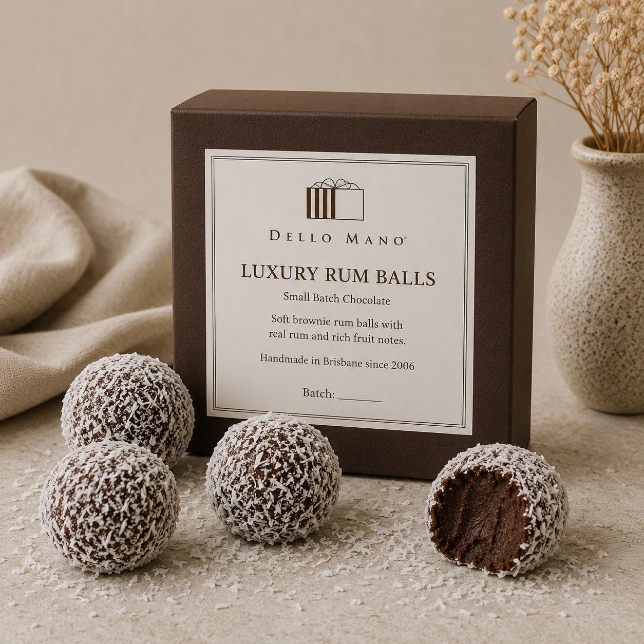 Luxury Rum Balls | Handmade Luxury Treats by Dello Mano