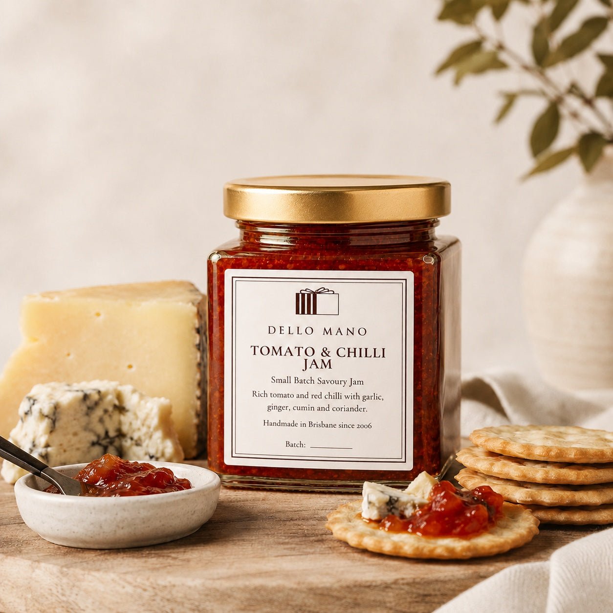 Tomato & Chilli Jam | Handmade Luxury Treats by Dello Mano
