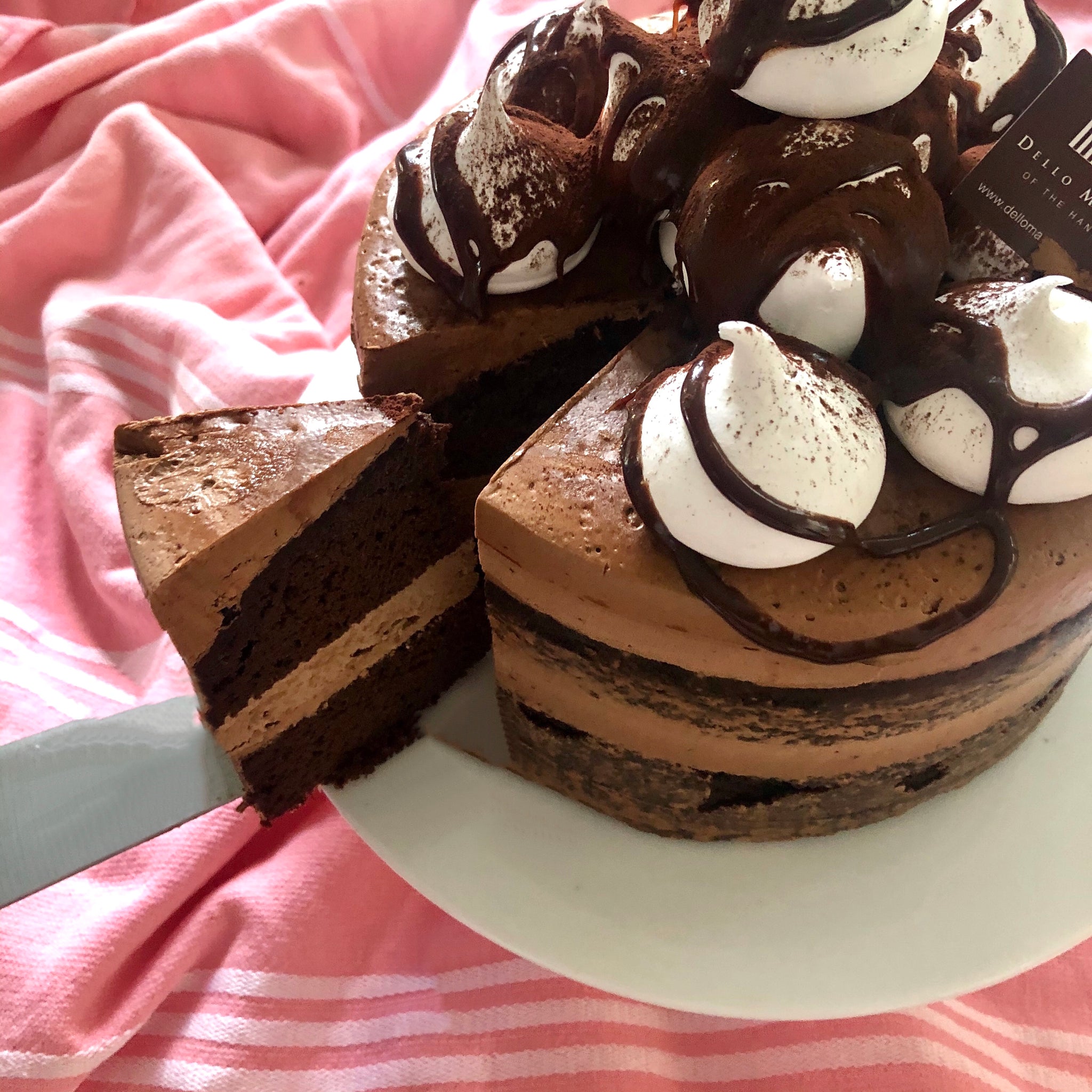 Handmade Chocolate Milkshake Mud Cake with Buttercream