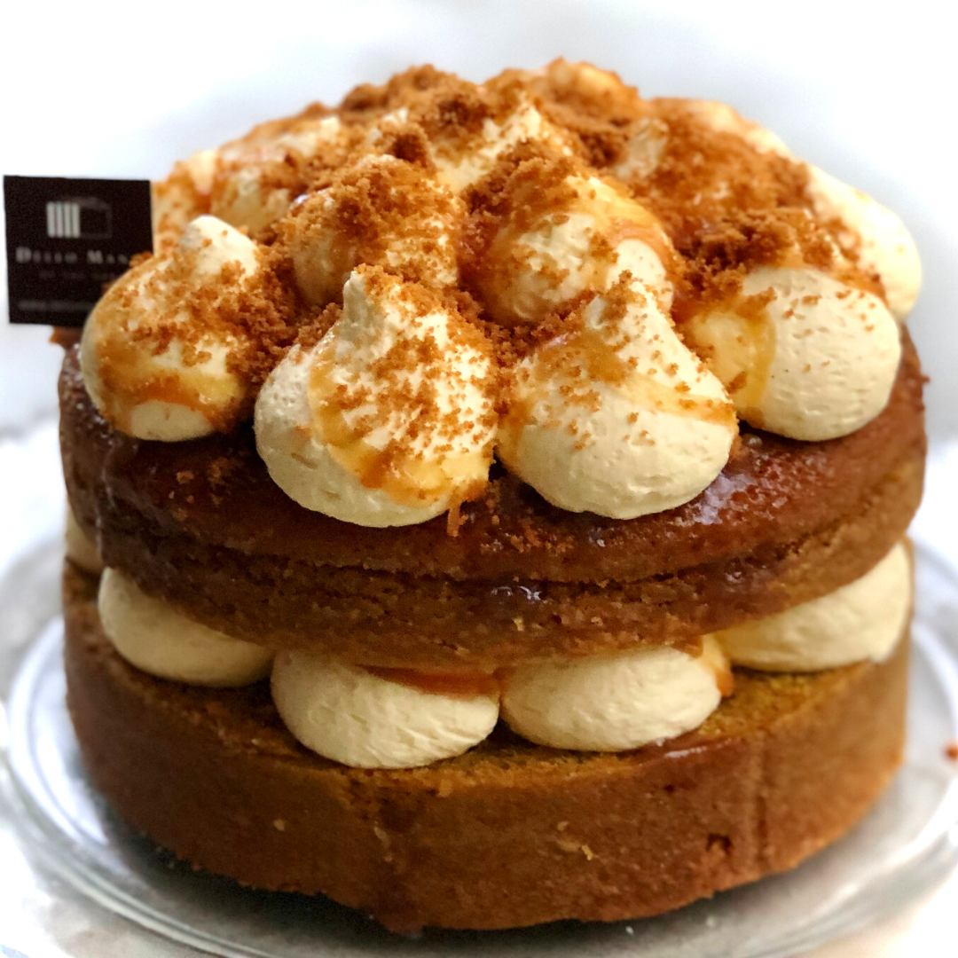Golden Gaytime Cake is a mouth watering birthday cake choice. A caramel mud cake filled with buttery smooth filling and finished with caramel sauce and crushed cookie crumb.  Buy online for cake delivery or cake pick up. We also carry this cake in our stores.