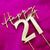 Cake Topper-Happy 21st-Deluxe