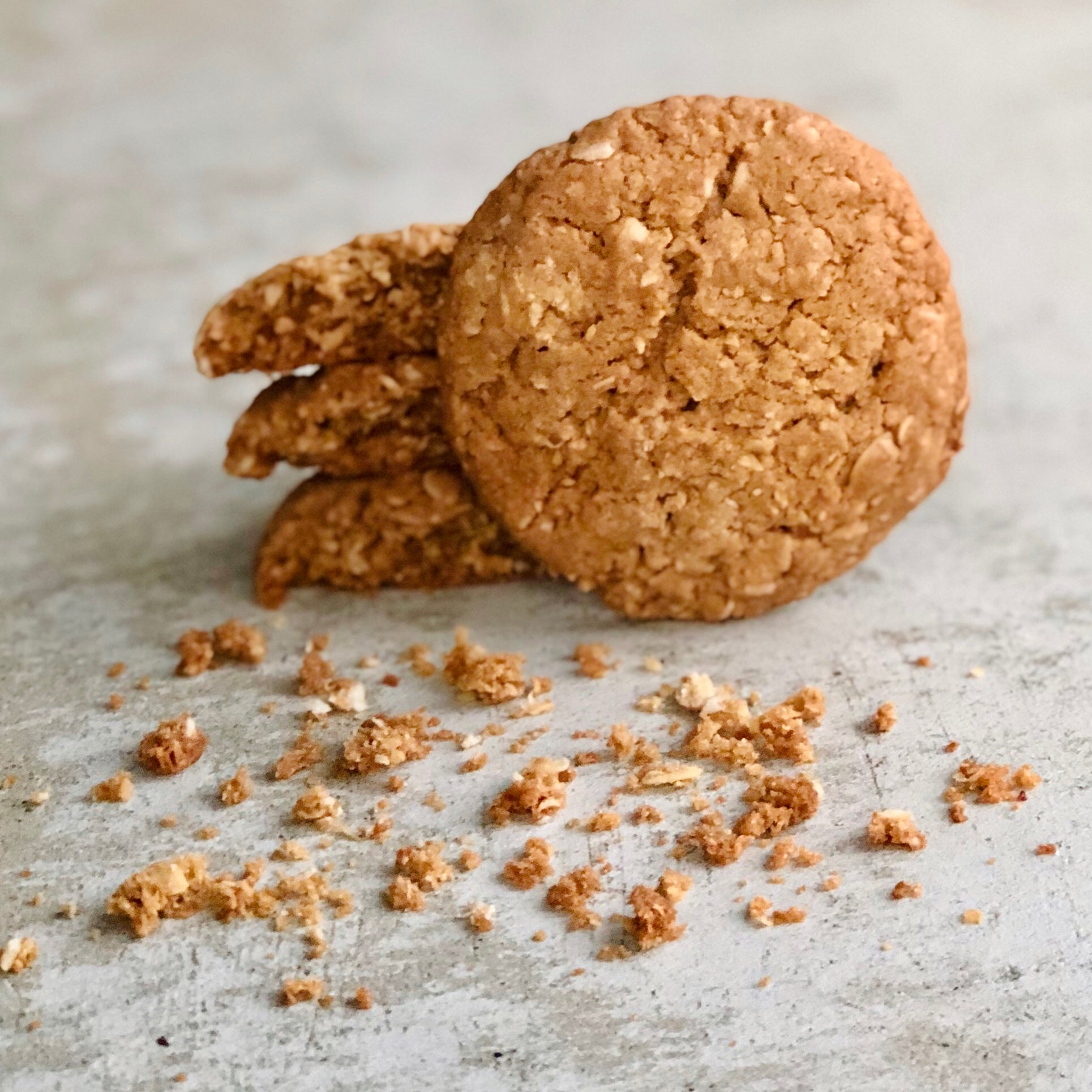 Caramalised Oat & Coconut Cookies