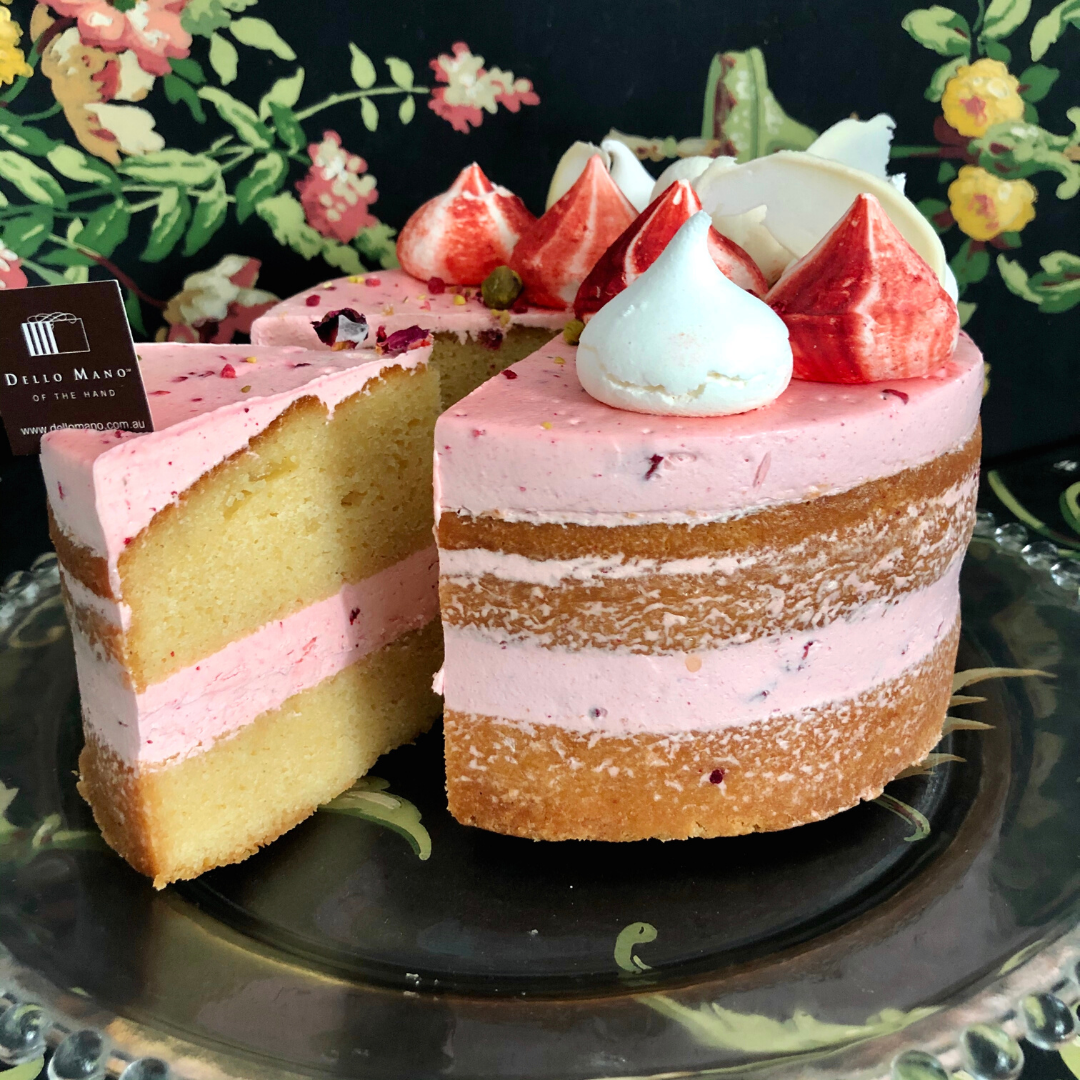 Raspberry Milkshake Cake