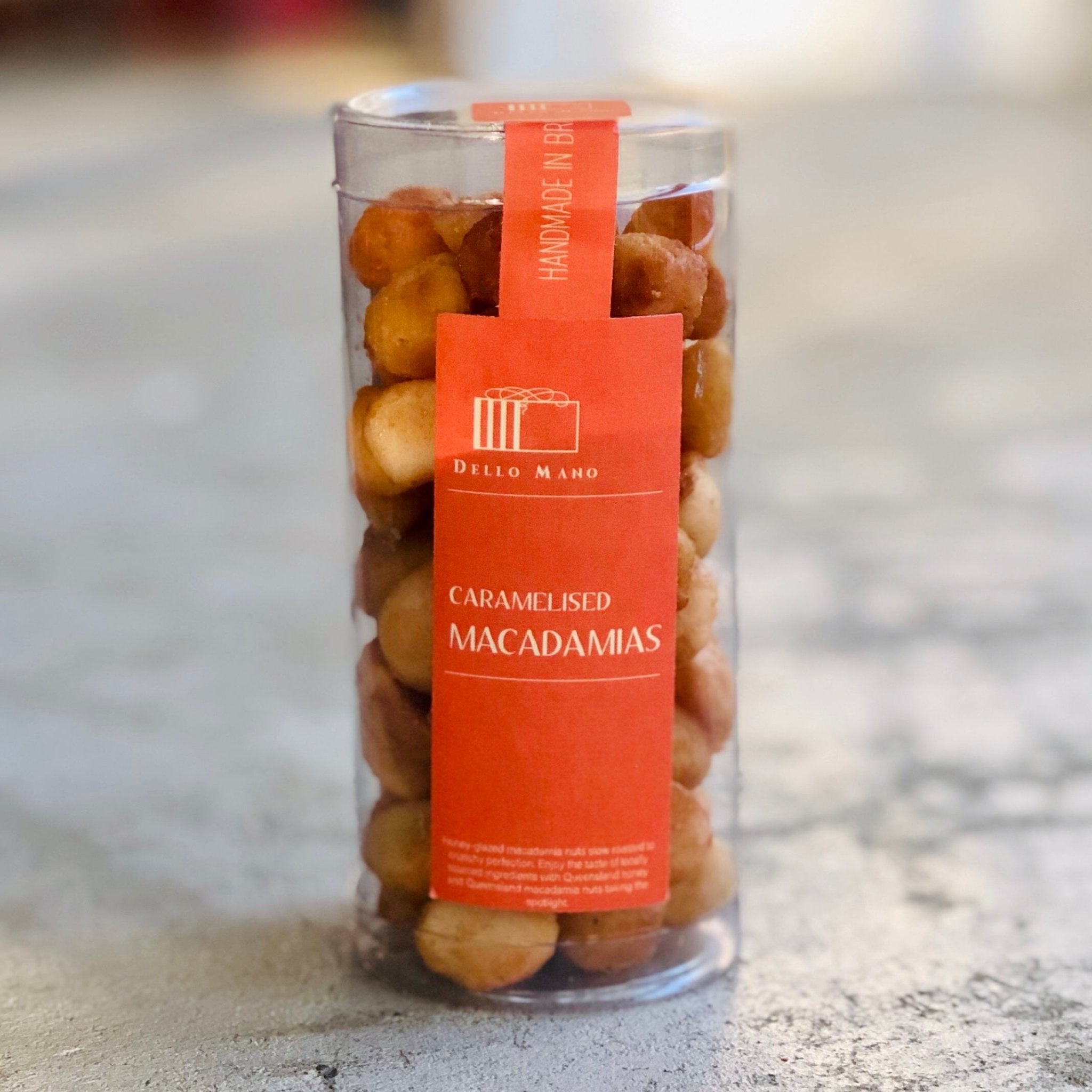 Honey Caramelised Macadamia Nuts | Handmade Luxury Treats by Dello Mano